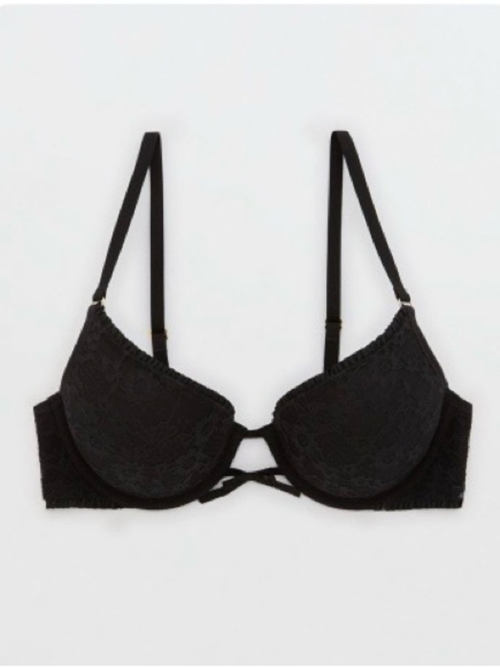 Show off vintage lace plunge push bra